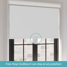 Load image into Gallery viewer, Cordless Blackout Roller Shades for Windows with Valance, Thermal Insulated UV Blocking Fabric, Cordless Window Blinds for Bedroom & Living Room, Easy Install