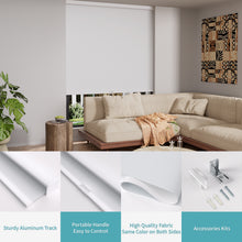 Load image into Gallery viewer, Cordless Blackout Roller Shades for Windows with Valance, Thermal Insulated UV Blocking Fabric, Cordless Window Blinds for Bedroom &amp; Living Room, Easy Install
